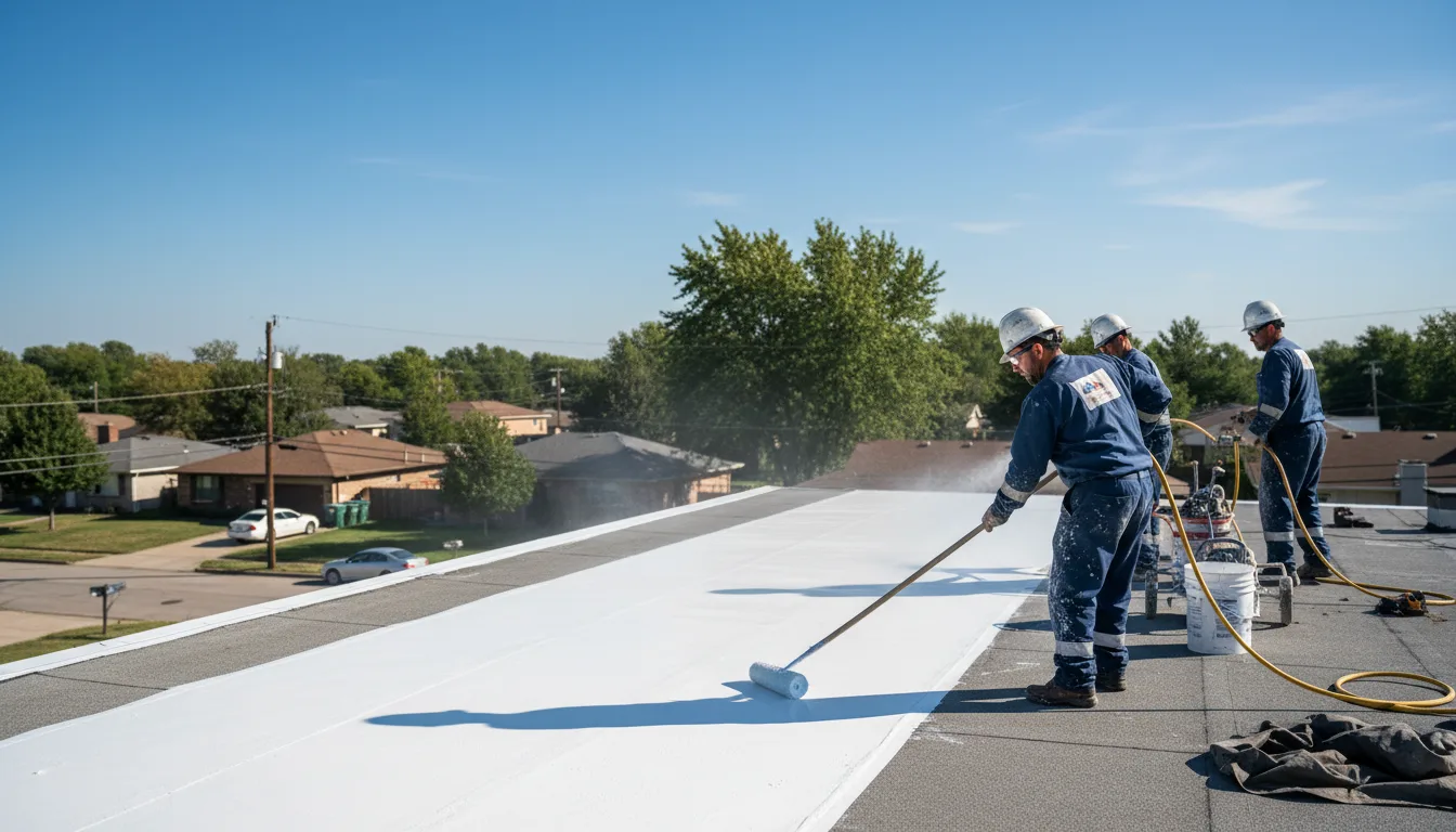 Commercial roof coating in Versailles, MO near me